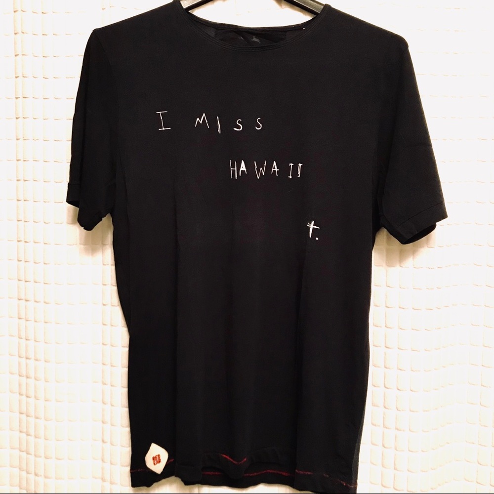 I MISS HAWAII cotton tee M
